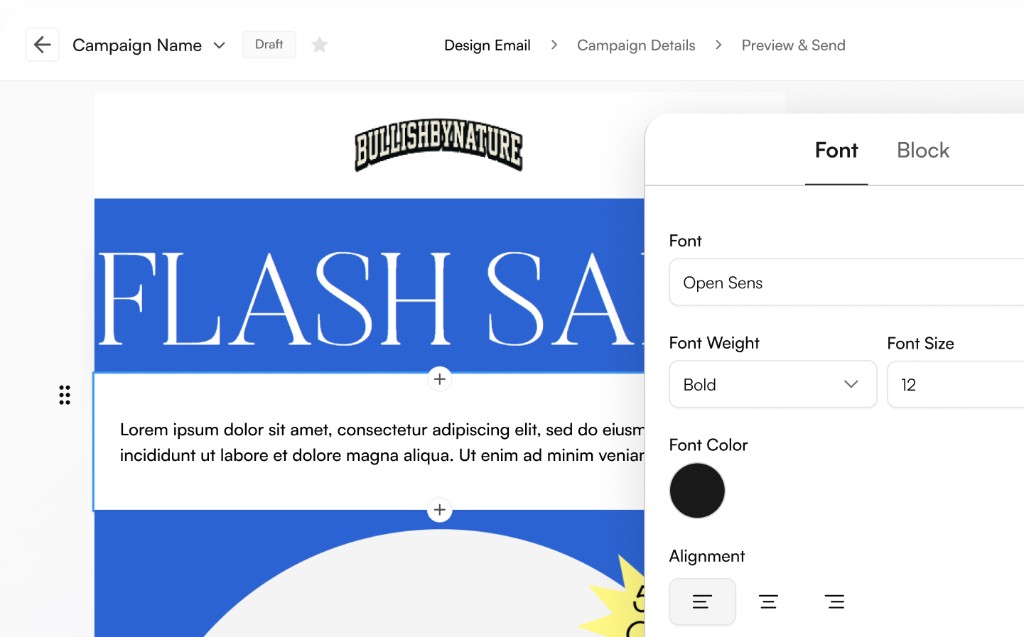 OpoShop email campaign designer